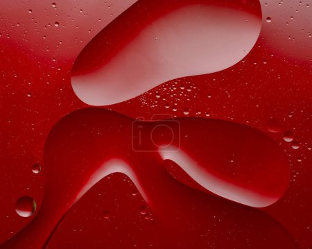 Photo for Drops of water on a color background. macro. - Royalty Free Image