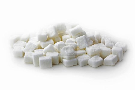 Photo for White sugar cubes isolated on white background - Royalty Free Image