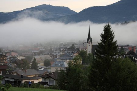 Photo for Austria. The cloud in the Austrian mountain village - Royalty Free Image