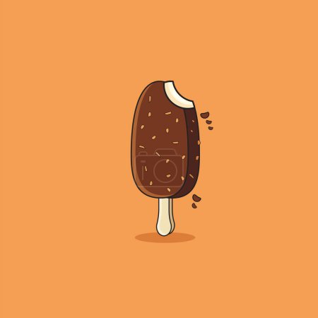 Téléchargez les illustrations : Illustration vectorielle des noix de chocolat à la vanille - en licence libre de droit