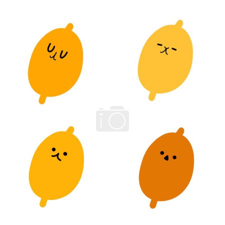 Adorable Lemons Illustrations | Cute Hand Drawings | For Creative Projects | Minimalist Design