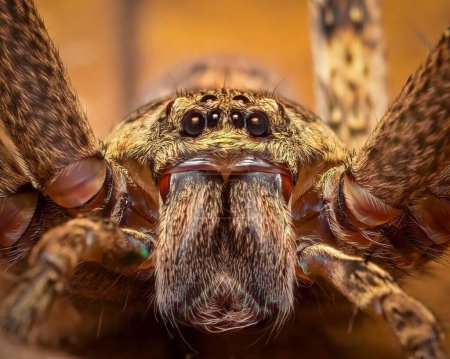 Photo for Heteropoda sp. A Captivating Close-up of Wildlife Creature's Fauna Face and Detail - Royalty Free Image