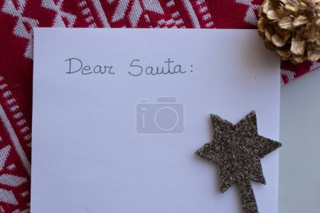 lettre au Père Noël claus à Noël