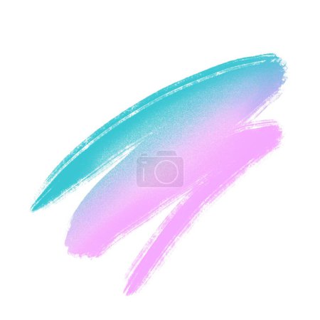   pink stroke feather isolated on white