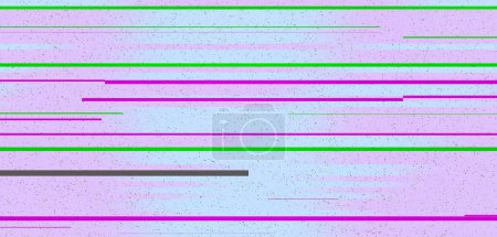   Pink and green horizontal lines. Abstract colorful lines. Dynamic lines wallpaper background. Noise background. Glitch background.