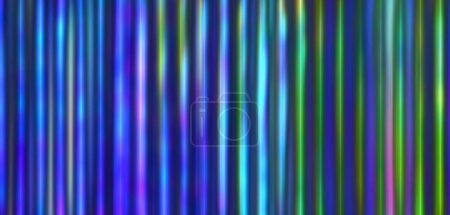 heller abstrakter Hintergrund mit Neonlinien. Neon und holographische Linien Hintergrund Banner 3d. Abstrakter holographisch glühender Hintergrund. 