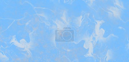   Abstract blue background. Wave texture horizontal background. Liquid fluid art. Decorative blue decor art. 