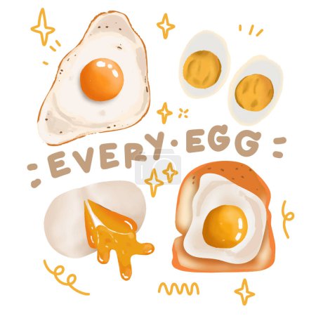 every egg element food design.