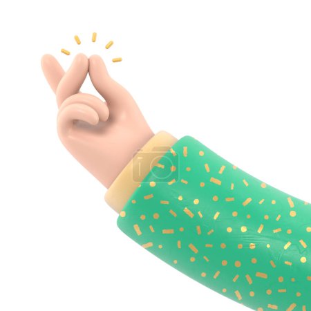 Téléchargez les photos : Cartoon Gesture Icône Mockup.Les gens font divers gestes. Icône geste. Mains humaines avec divers outils. rendu 3D sur fond blanc. - en image libre de droit