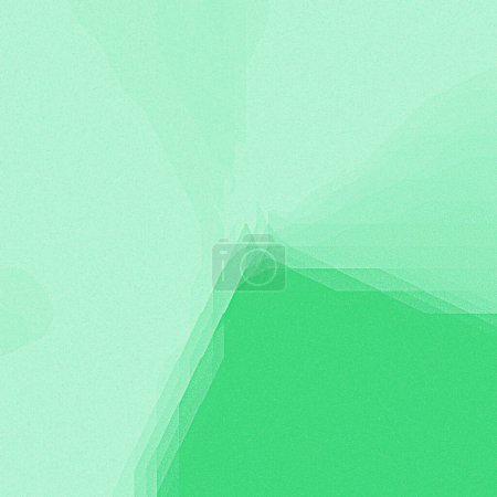 Foto de Átomos esféricos átomo se parecen, poco claro, soplado, gradiente, baldosas temblorosas y mosaico verde claro, turquesa pálido y pintura de concha marina en un hermoso suelo - Imagen libre de derechos