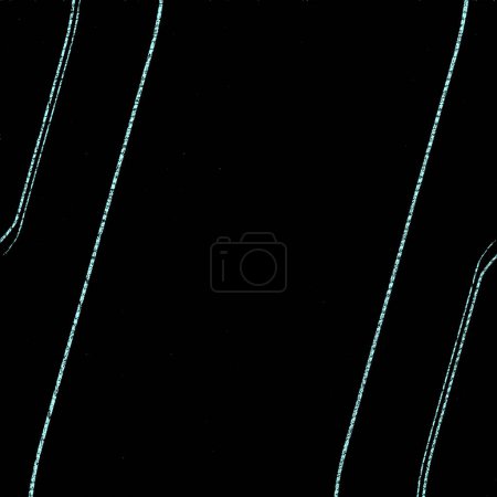 Téléchargez les photos : Cercles atomiques, ondulés, dégradés, pointillés et obscures formes noires planant sur un beau sol - en image libre de droit