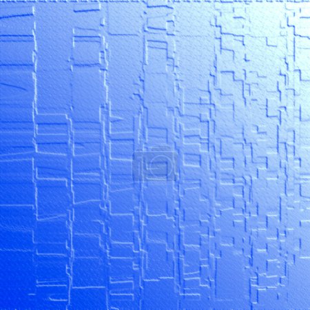 Foto de Átomo atómico se parecen, pixelado, poco claro, tembloroso, gradiente y brisas azul claro cielo formas - Imagen libre de derechos