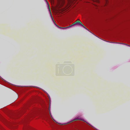 Foto de Átomos esféricos átomos parecidos, nebulosos, ventosos, pixelados y degradados sillín marrón, gris claro y dibujos carmesí flotando sobre el hermoso suelo - Imagen libre de derechos