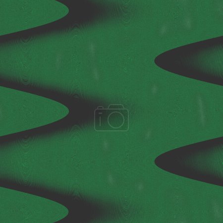 Photo for Atomic atom look-alike, gradient, foggy, blowy, wavy and pixelated dark slate gray, sea green and black shapes - Royalty Free Image