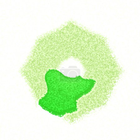 Photo for Green hand drawn vector background - Royalty Free Image