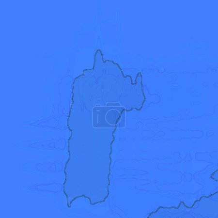 Photo for Country shape illustration of republic of south korea - Royalty Free Image