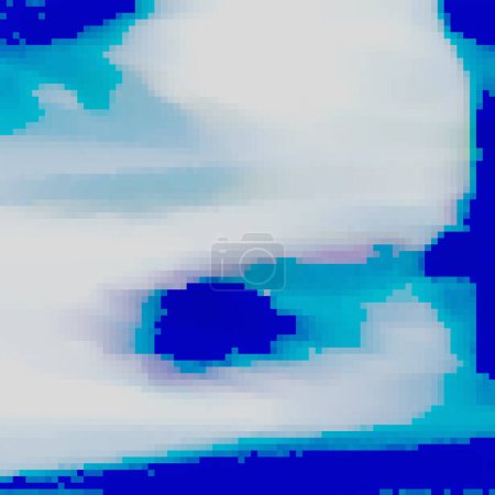 Téléchargez les photos : Dégradé artsy, tremblant, peu clair, soufflant, de nombreux points et carreaux de mosaïque bleu acier clair et formes Gainsboro de différentes tailles - en image libre de droit