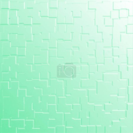 Photo for Squares blocks, pixelated, blurry, shaky, breezy, gradient and many squares pale turquoise, light green and mint cream background - Royalty Free Image