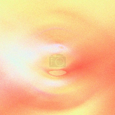Photo for Spherical atoms atomic, gradient, unclear, pixelated, breezy and shaky colorful paint hovering over beautiful wall - Royalty Free Image