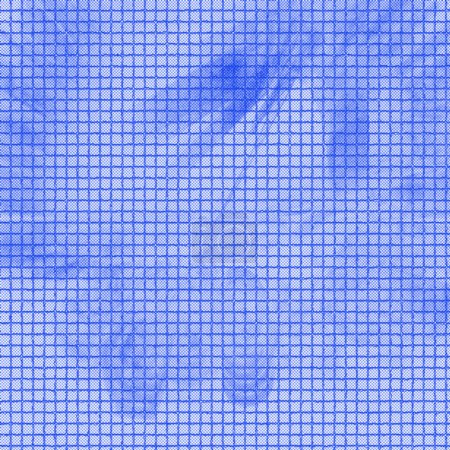 Téléchargez les photos : Artsy pixélisé, flou, aéré, dégradé et carreaux de mosaïque bleu ciel clair, bleu alice et lavande design abstrait planant sur un beau sol - en image libre de droit