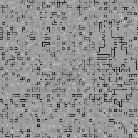 Photo for Blurry, dotted, blowy and mosaic tiles dark gray, dim gray and black shapes - Royalty Free Image