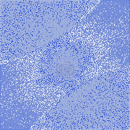 Foto de Confeti de purpurina azul cayendo sobre fondo blanco. - Imagen libre de derechos
