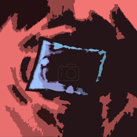 Foto de Una imagen de fondo grunge gradiente abstracto. - Imagen libre de derechos