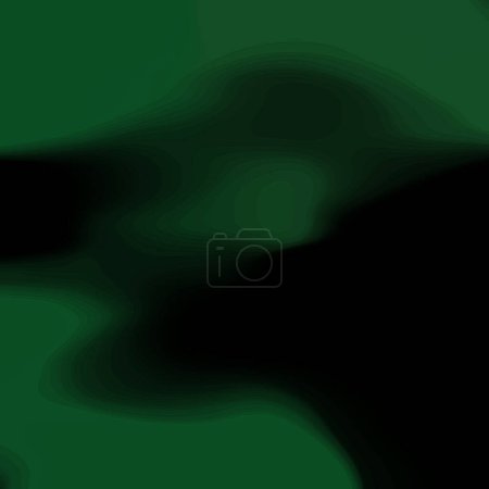 Téléchargez les photos : Atome sphérique dégradé, atomique, brumeux et pixellisé vert foncé, vert forêt et noir de différentes tailles sur la pente - en image libre de droit