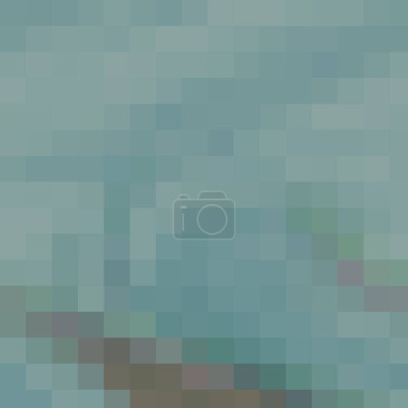 Photo for Spherical atoms atom look-alike, dotted, shaky, unclear, gradient, breezy and tiles light slate gray, slate gray and cadet blue patterns hovering over beautiful ground - Royalty Free Image