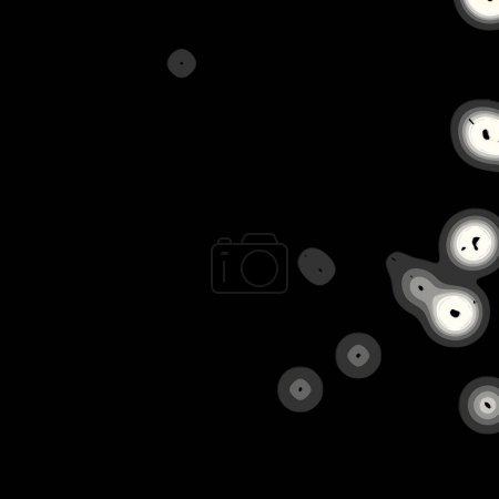 Foto de Bolas átomo de aspecto similar, gradiente, borroso, ventoso, muchos puntos y ondulado negro, pizarra oscura gris y gris oscuro dibujos - Imagen libre de derechos