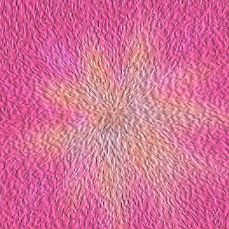 Photo for Circles atom look-alike, many dots, foggy, gradient, shaky and oily hot pink, rosy brown and lavender blush background on innocent floor - Royalty Free Image