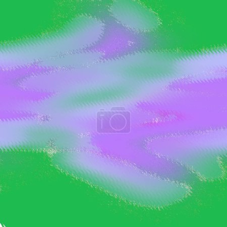 Photo for Balls atom look-alike, unclear, pixelated and shaky multicolor paint hovering over innocent wall - Royalty Free Image