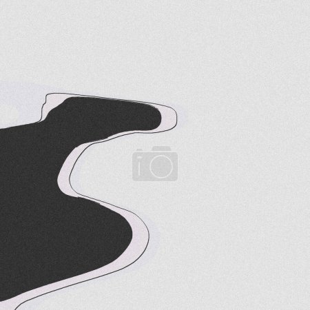 Foto de Hermoso gradiente, borroso, ondulado y muchos puntos negro, humo blanco y fondo blanco - Imagen libre de derechos
