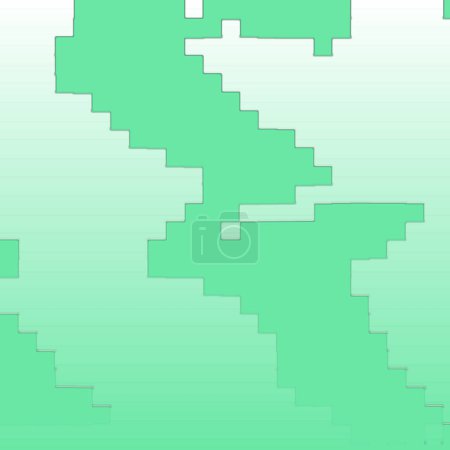 Photo for Abstract green color background with pixels pixel art - Royalty Free Image