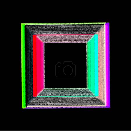Photo for Abstract fractal background with geometric pattern - Royalty Free Image
