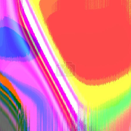 Photo for Compiling Beyond, Balls atomic, pixelate, breezy, gradient, shaky and foggy colorful abstract design on plain wall - Royalty Free Image