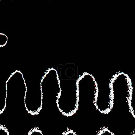 Photo for Beautiful breezy, gradient, shaky, unclear and pixelated black and white shapes of various sizes - Royalty Free Image