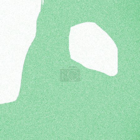 Photo for Balls atom look-alike, shaky, blowy, gradient, foggy and pixelated white and medium sea green shapes - Royalty Free Image