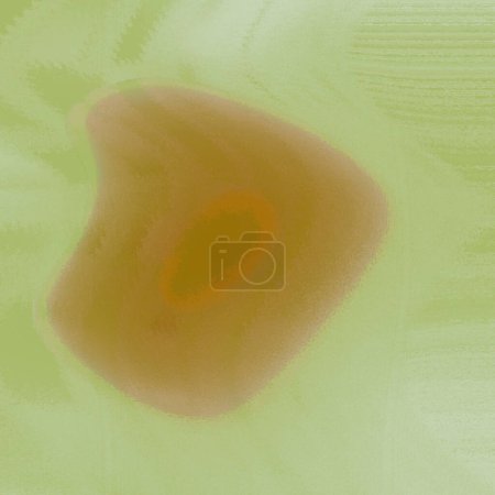 Photo for Circles atom look-alike, blurry, wavy, gradient and many dots sienna, dark sea green and dark khaki drawings - Royalty Free Image
