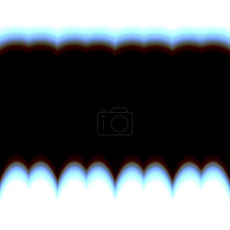 Foto de Pretty Seconded, Cubos blocky, desenfoque, brisa, con curvas y punteado blanco, negro y azul pintura flotando sobre el suelo llano - Imagen libre de derechos