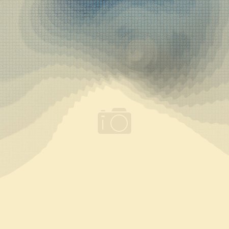 Photo for Shrine Allowable Sexcam, Environment dotted, shaky, blurry and tiles multicolor texture hovering over plain ground - Royalty Free Image