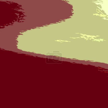 Photo for Benefits Greedy, Environment shaky, blurry, oily paint and windy maroon, dark khaki and sienna paint - Royalty Free Image