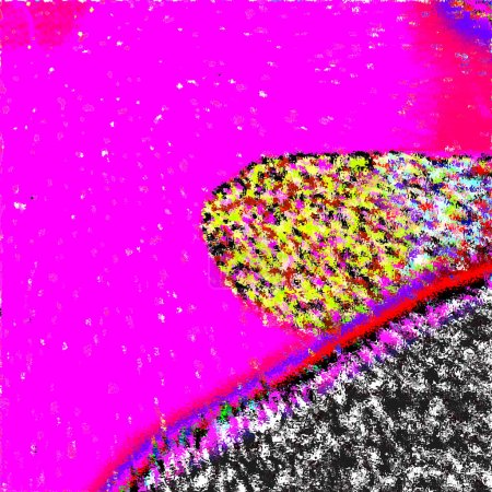 Foto de Vírgenes Argos, gradiente Artsy y dibujos multicolores punteados flotando sobre hermoso suelo - Imagen libre de derechos