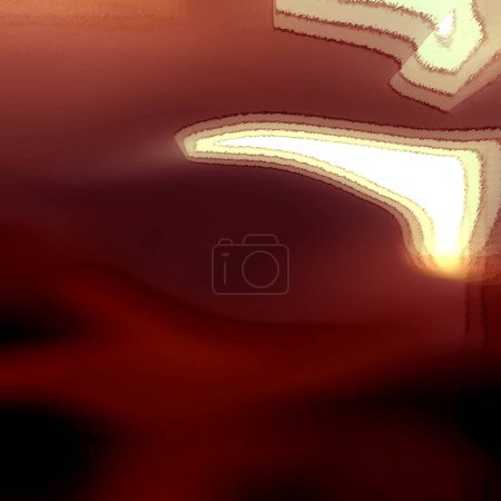Photo for Sts Associates, Display pixelate, windy, shaky and blurry maroon and lemon chiffon shapes of various sizes - Royalty Free Image