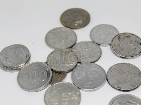 Rupiah coins made of silver