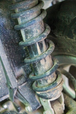 Photo for Rear shock on the motorbike - Royalty Free Image