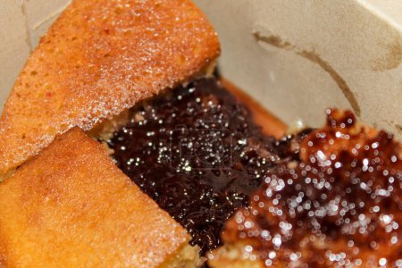 Sweet martabak with chocolate filling
