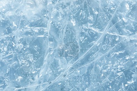 Photo for Ice texture. frozen waterfall in winter. Frost wallpaper abstract - Royalty Free Image
