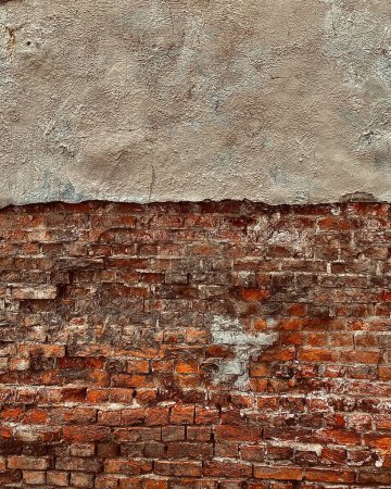 Foto de Textura de pared de ladrillo viejo. Fondo abstracto para el diseño con espacio de copia - Imagen libre de derechos