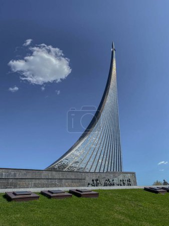 Photo for Monument to the conquerors of space at VDNH in Moscow - Royalty Free Image